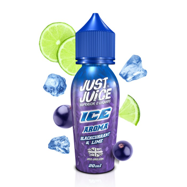 Just Juice Ice Blackcurrant & Lime Flavour Shot 60ml